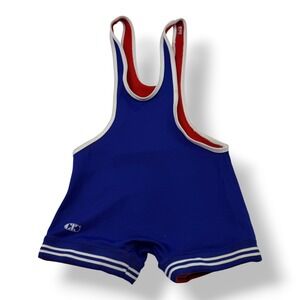 Cliff Keen Mens Reversible Wrestling Singlet Blue Red White Size Small USA Made